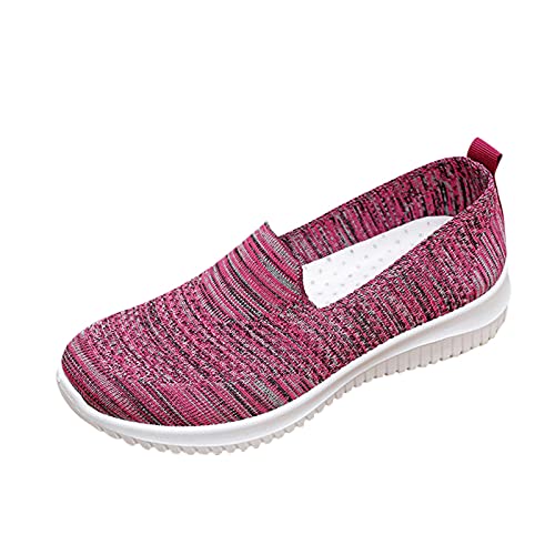 VBEDKDEB Sneaker Damen Laufschuhe Turnschuhe Sportschuhe Schuhe im freien Keile Freizeitkleidung Slip on Freizeit atmungsaktive Damen Walkingschuhe (39) von VBEDKDEB