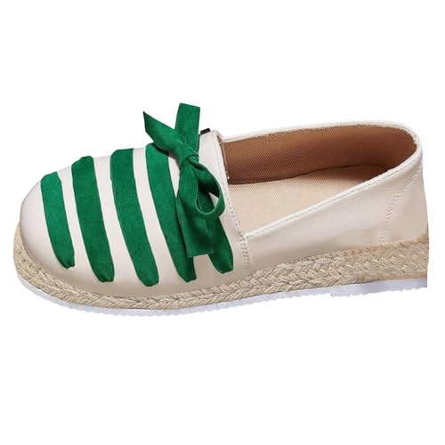VBEDKDEB Sneaker Damen Slip on Freizeitschuhe Laufschuhe Modische und vielseitige Freizeitschuhe für Damen Sockenschuhe Damen (Green, 39) von VBEDKDEB