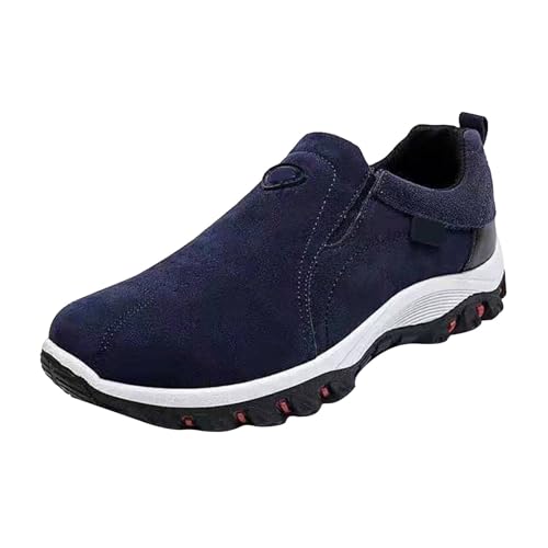 VBEDKDEB Sneaker Damen Slip on Turnschuhe Freizeitschuhe Freizeit Sportschuhe Laufschuhe Atmungsaktive Mode Für Studenten Und Jugendliche Damen-Walkingschuhe (Blue, 44) von VBEDKDEB