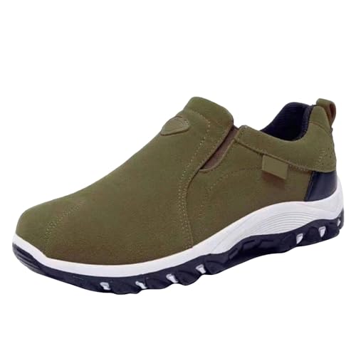 VBEDKDEB Sneaker Damen Slip on Turnschuhe Freizeitschuhe Freizeit Sportschuhe Laufschuhe Atmungsaktive Mode Für Studenten Und Jugendliche Damen-Walkingschuhe (Green, 44) von VBEDKDEB