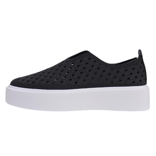 VBEDKDEB Sneaker Damen Slip on Turnschuhe Laufschuhe Große Damenschuhe mit hohler, Dicker Sohle, Einzelschuhe weicher Stufen Slip On Sneaker Damen (38) von VBEDKDEB