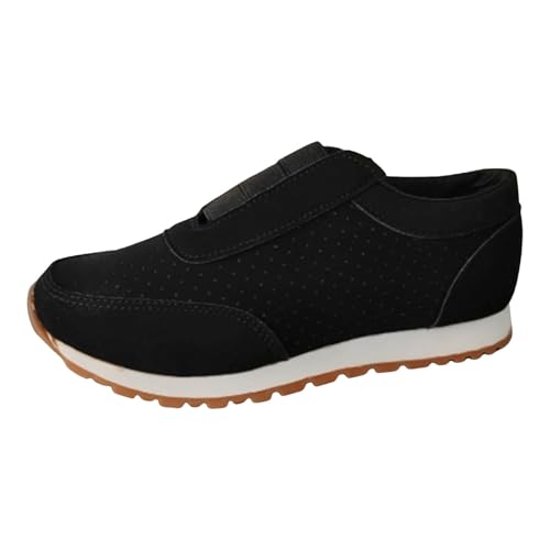 VBEDKDEB Sneaker Damen Slipper Laufschuhe Freizeitschuhe Einfarbige, atmungsaktive, lässige Freizeitschuhe in großer Größe für Damen Damen Sneaker Beige (43) von VBEDKDEB