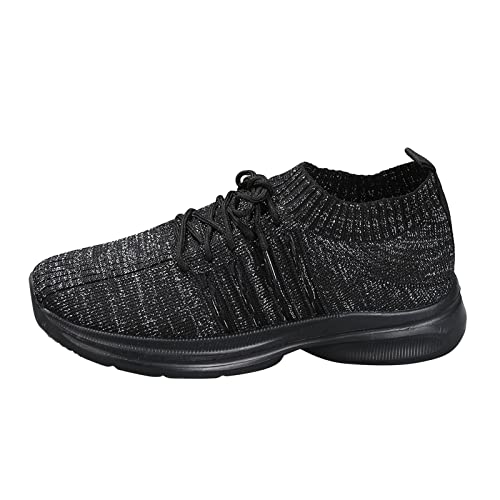 VBEDKDEB Sneaker Damen Sportschuhe Laufschuhe Turnschuhe Damen Freizeitschuhe Sportschuhe Mesh Laufschuhe Knit Detail Wanderschuhe Stoff Sneaker Damen (38) von VBEDKDEB