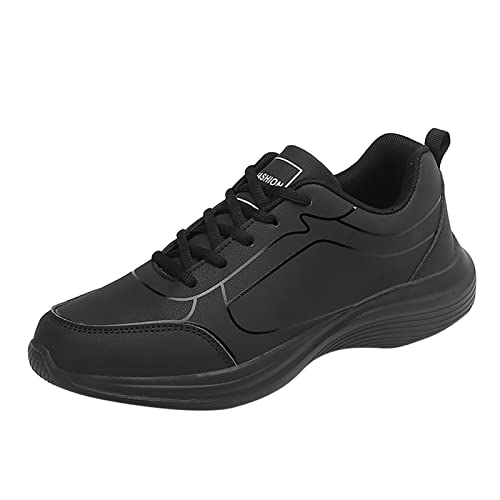 VBEDKDEB Sneakers Herren Laufschuhe Sportschuhe Mode Herren Sportschuhe flach rutschfest schnüren wasserdichtes Obermaterial leicht bequem Sneaker für (42) von VBEDKDEB