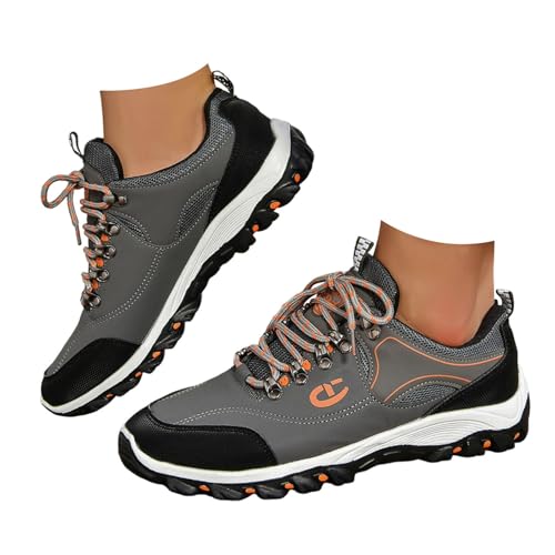VBEDKDEB Sneakers Herren Sportschuhe Laufschuhe Freizeit Sportschuhe Laufschuhe Atmungsaktive Mode Für Studenten Und Jugendliche Sneakers Herren (Grey, 49) von VBEDKDEB
