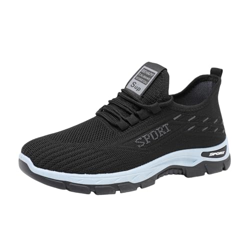 VBEDKDEB Sneakers Herren Sportschuhe Laufschuhe Herren Paar Schuhe Freizeitschuhe Slip Atmungsaktive Mode Flache Freizeitschuhe Walking Sneakers Wanderschuhe (44) von VBEDKDEB