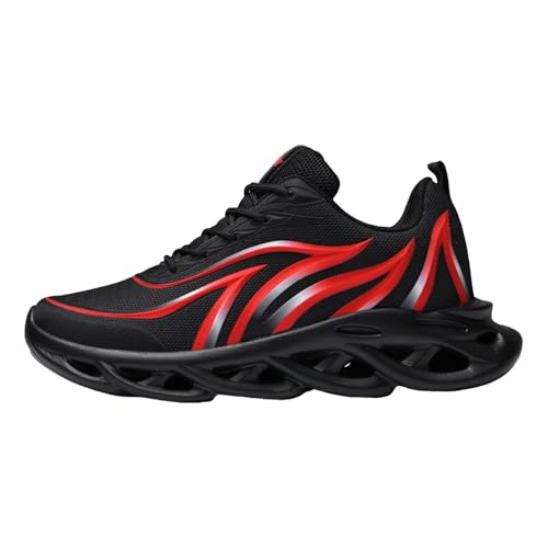 VBEDKDEB Sneakers Herren Sportschuhe Laufschuhe Herren Vier Jahreszeiten Modelle Mode Schnüren Mesh Atmungsaktiv Leichte Laufschuhe Casual Trend Sneakers Sneaker Ohne Schnürsenkel (44) von VBEDKDEB