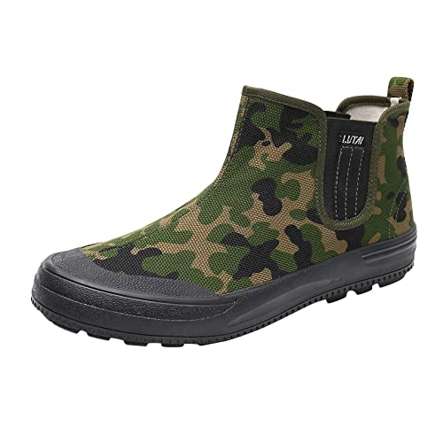 VBEDKDEB Sneakers Herren Sportschuhe Laufschuhe Herrenschuhe Atmungsaktive Segeltuch Herrenschuhe Gummisohlen High Top Schuhe Arbeitsschutzschuhe Hallenschuhe Junge (44) von VBEDKDEB