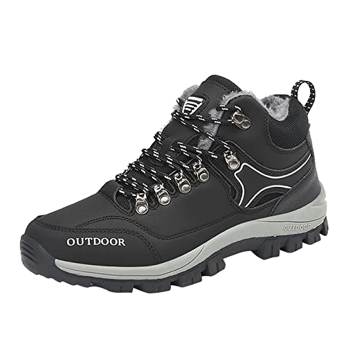 VBEDKDEB Sneakers Herren Sportschuhe Laufschuhe Herrenschuhe Lässig Einfarbig Schnürschuhe Plus Baumwolle Freizeitschuhe Kletterschuhe Turnschuhe Herren (40) von VBEDKDEB