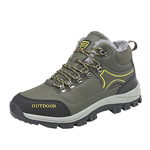 VBEDKDEB Sneakers Herren Sportschuhe Laufschuhe Herrenschuhe Lässig Einfarbig Schnürschuhe Plus Baumwolle Freizeitschuhe Kletterschuhe Turnschuhe Herren (A, 43) von VBEDKDEB