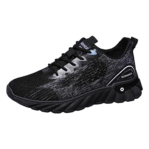 VBEDKDEB Sneakers Herren Sportschuhe Laufschuhe Herrenschuhe atmungsaktive lässige Fly Weberei Mesh Mesh Schuhe zum Laufen beiläufige Sportschuhe Herren Turnschuhe (41) von VBEDKDEB