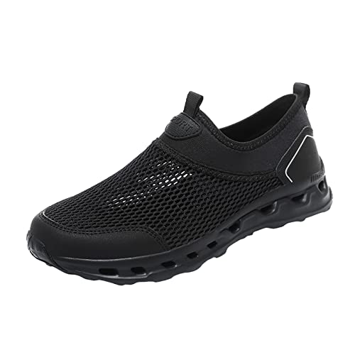 VBEDKDEB Sneakers Herren Sportschuhe Laufschuhe Paar Sportschuhe Frühling Muster Mode einfache Mesh atmungsaktive Bequeme leichte Freizeitschuhe Freizeitschuhe Herren (45) von VBEDKDEB