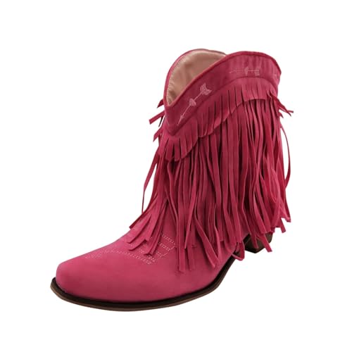VBEDKDEB Stiefeletten Damen Stiefel Ankle Boots Damenstiefel Jeansstiefel Stiefeletten für Damen Einzelschuhe Halbschuhe (42) von VBEDKDEB