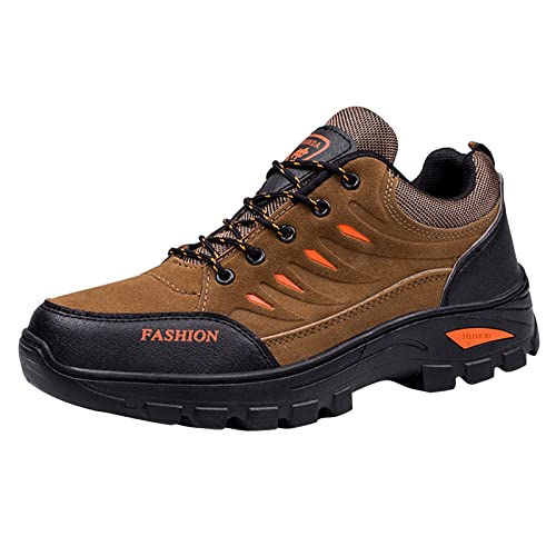 VBEDKDEB Trekkingschuhe Herren, Wanderschuhe Herren, Trekking- & Wanderschuhe für Herren, Sneakers Herren, Sneaker Herren, Outdoor Schuhe Herren, gr. 39 40 41 42 43 44 45 46 (E3-Brown, 44) von VBEDKDEB