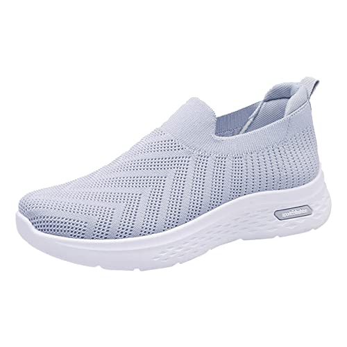 VBEDKDEB Turnschuhe Damen Turnschuhe Damen One Foot Wear Damenschuhe Atmungsaktive Casual Sportschuhe Weiße Sneaker Turnschuhe Damen Weiss (Grey, 39) von VBEDKDEB