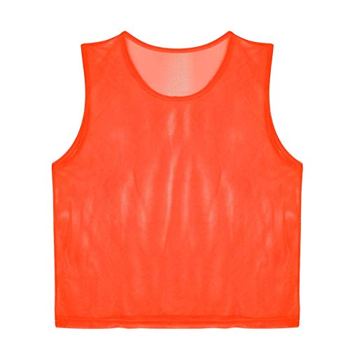 VBESTLIFE 12er Pack Mesh Fußballtrikots, atmungsaktive Scrimmage Trainingswesten Fußballweste Erwachsene Trikots Lätzchen von VBESTLIFE