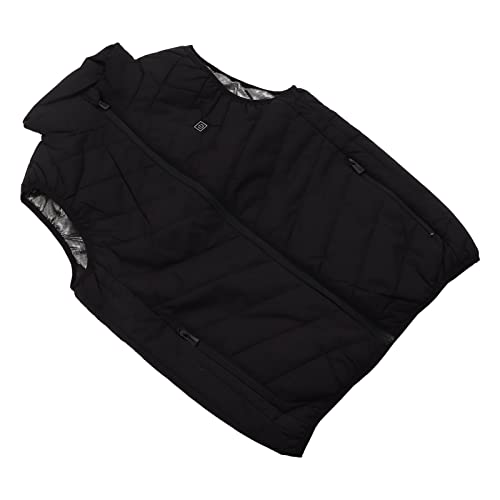 VBESTLIFE Heizweste Beheizte Weste Thermische Elektrische Heizjacke Herren Schwarz Einfarbig Ärmellos Stehkragen Winter Mantel 50-52 EU von VBESTLIFE