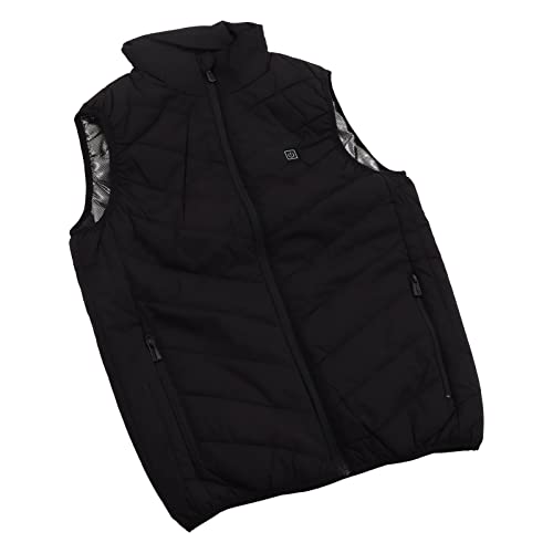 VBESTLIFE Heizweste - Elektrische Heizjacke - Herren - Winter - Schwarz - One Size (EU) - Ärmellos - Stehkragen - Parka - Heizmantel von VBESTLIFE