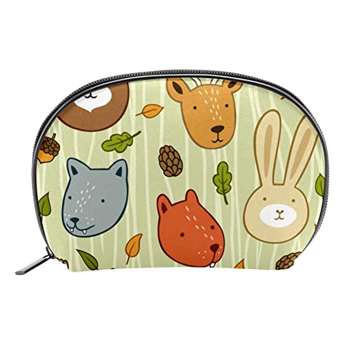 Hängender Reise Kulturbeutel, Kosmetik Make up Organizer für Frauen und Männer,Cartoon Tier Kaninchen Fuchs Bär Hirsch niedlich von VBFOFBV