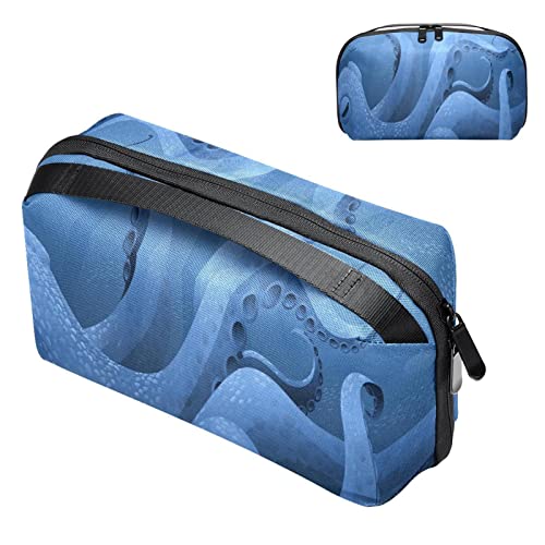 Kulturbeutel zum Aufhängen Dopp Kit für Männer Wasserabweisende Rasiertasche mit großem Fassungsvermögen für die Reise,Cartoon Meerestier Octopus von VBFOFBV