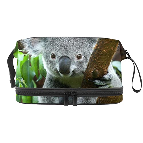 Kulturbeutel zum Aufhängen Dopp Kit für Männer Wasserabweisende Rasiertasche mit großem Fassungsvermögen für die Reise,Koala tropisches Tier von VBFOFBV