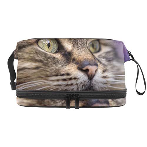 Make up Taschen für Frauen, Make up Reisetasche, wasserdichte Make up Organizer Tasche,Tierische Katze von VBFOFBV