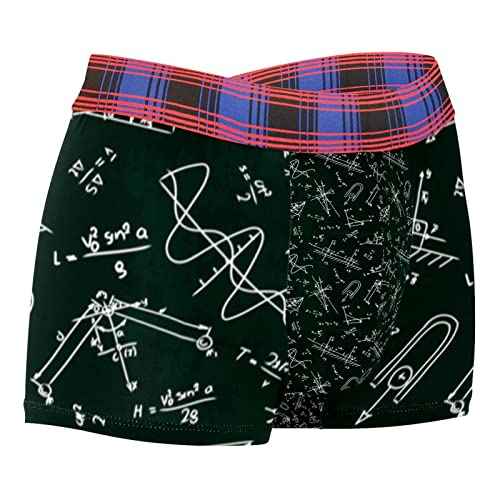 VBFOFBV Herren Boxer Lounge Shorts Herren Slips,Mathematische Gleichung Mathematisches Schwarz Weiß von VBFOFBV