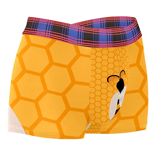 VBFOFBV Herrenunterwäsche Boxershorts Weiche Bequeme Badehose,Cartoon Biene von VBFOFBV