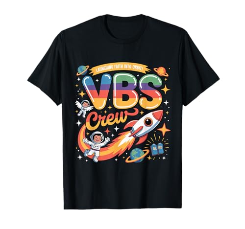 Space Adventure Faith Crew – VBS Galaxy Kids Edition T-Shirt von VBS Crew Squad Team Kid Bible Back to School