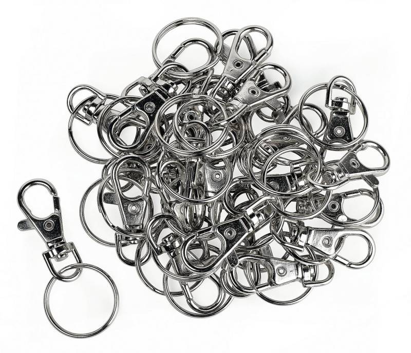 VBS XXL Schlüsselanhänger Set Karabinerhaken mit Schlüsselring, 25 Stück von VBS XXL