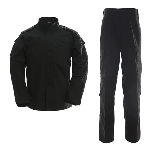 VBVARV Military Tactical Herren Jagd Kampf BDU Uniform Anzug Hemd & Hose,Bk,L VBVARV Military Tactical Herren Jagd Kampf BDU Uniform Anzug Hemd & Hose,Bk,L von VBVARV