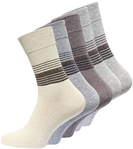 VCA 10 Paar Herren Baumwoll Socken COMFORT Herrensocken verschiedene Modelle (43-46, Street Hell Sortiert (2037)) von VCA