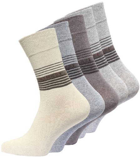 VCA 10 Paar Herren Socken STREET, Baumwolle mit Elasthan, Sommerfarben 43/46 von VCA