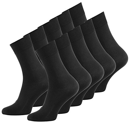 VCA 10 Paar Herren Business Socken, Baumwolle, in Schwarz VCA 10 Paar Herren Business Socken, Baumwolle, in Schwarz von VCA