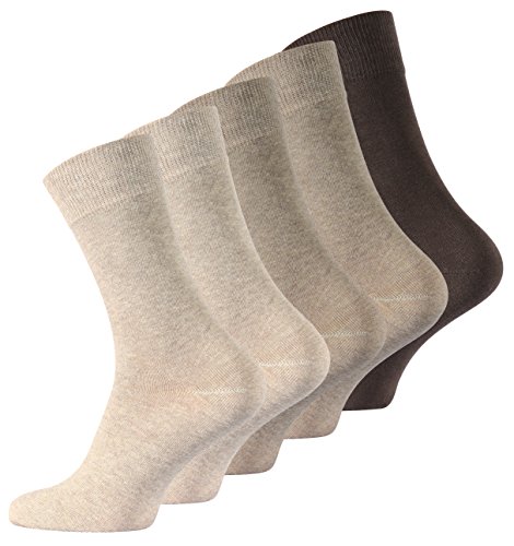 VCA 10 Paar Herren Business Socken in Braun-Tönen, mit venenfreundlichem, breitem Bund und weicher Spitzennaht VCA 10 Paar Herren Business Socken in Braun-Tönen, mit venenfreundlichem, breitem Bund und weicher Spitzennaht von Yenita