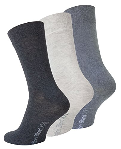 VCA 3 Paar XXL Herrensocken, Freizeit- und Business Socken in Übergröße (47-50) - Cottonprime von Yenita