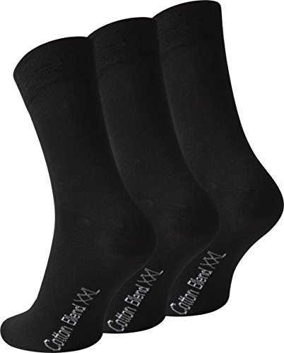 VCA 3 Paar XXL Herrensocken, Freizeit- und Business Socken in Übergröße (47-50) - Cottonprime von VCA