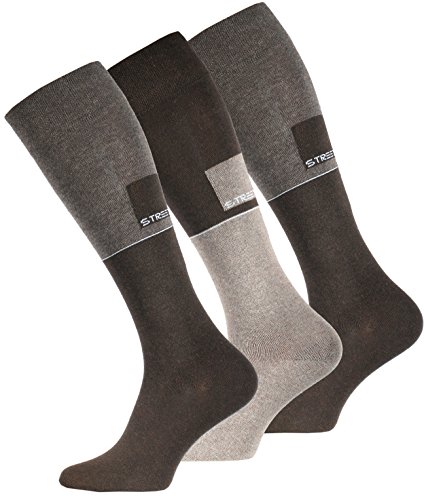 VCA 6 Paar Herren Comfort KNIESTRÜMPFE, Baumwolle mit Elasthan, ohne Gummibund, braun, Gr. 39-42 VCA 6 Paar Herren Comfort KNIESTRÜMPFE, Baumwolle mit Elasthan, ohne Gummibund, braun, Gr. 39-42 von VCA