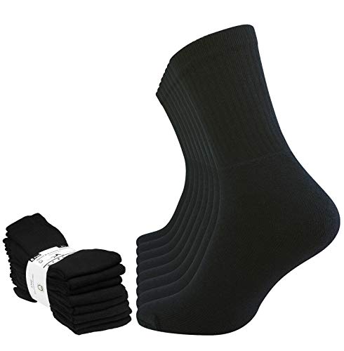 VCA 8 Paar Damen & Herren Sportsocken Tennissocken Arbeitssocken Baumwollsocken in 5 Farben von VCA