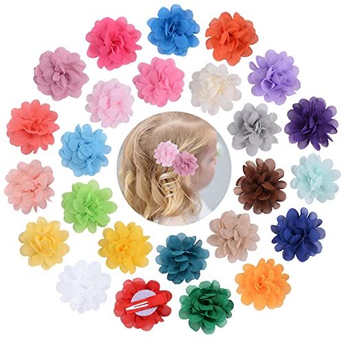 Blumen Haarklammer Haar Barrettes Clip Rosen Blumen Haarclip Blumen Spangen Rosen Haarnadeln Baby Haarschleife Blumen Haarschmuck für Mädchen Frauen Kinder Party Hochzeit Mehrfarbig 12 Stück von VCCAHIJK