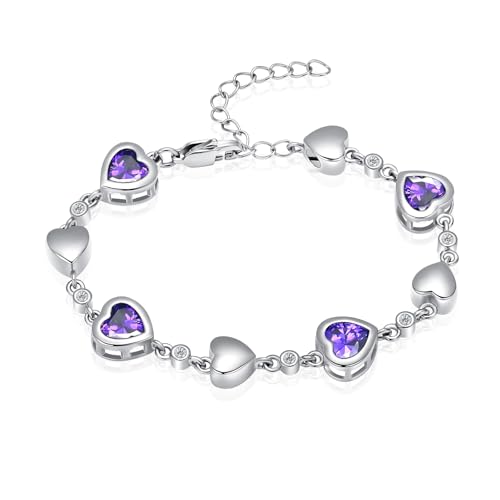 VCCWYQK Hitze Form Urne Armband für Asche Birthstone Herz Armband Cremation Schmuck Urne Armband für Asche Keepsake von VCCWYQK