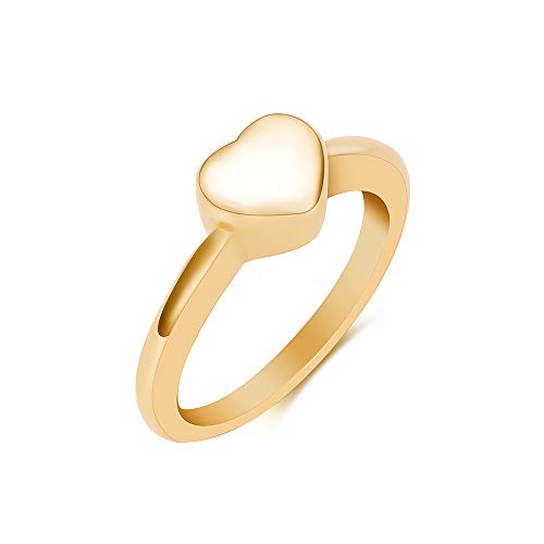 VCCWYQK Herz Form Urne Ringe für Asche für Frauen Männer Finger Asche Ring Gedenkschmuck für geliebte Menschen mit Füllung Kits von VCCWYQK