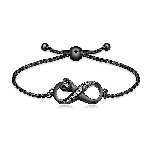 VCCWYQK Infinity Urne Armband für Asche für Frauen Männer, Edelstahl Asche verstellbare Armband Armreifen Keepsake Memorial Schmuck Asche-Halter für die menschliche (D) von VCCWYQK