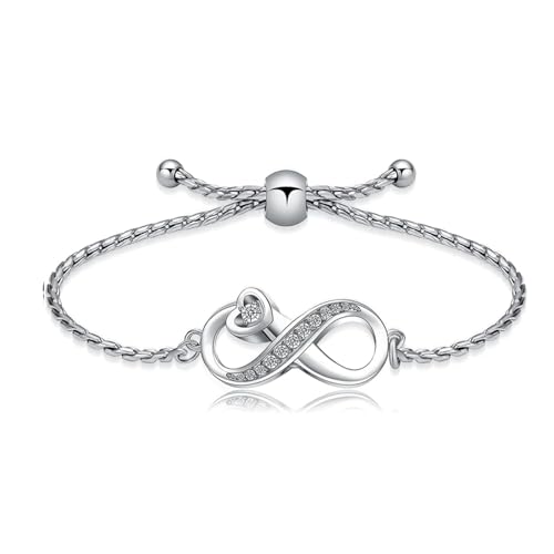 VCCWYQK Infinity Urne Armband für Asche für Frauen Männer, Edelstahl Asche verstellbare Armband Armreifen Keepsake Memorial Schmuck Asche-Halter für die menschliche (E) von VCCWYQK