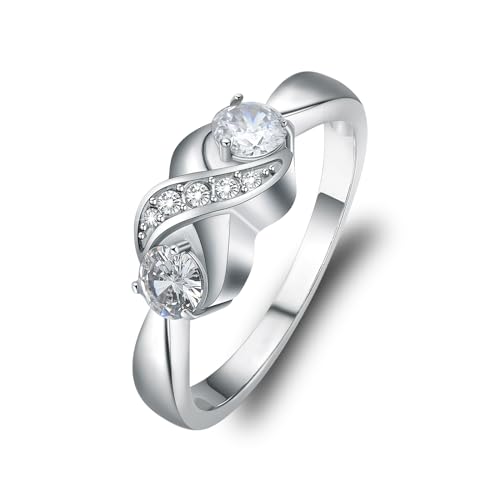 VCCWYQK Urnenring für Asche für Frauen Mom Infinity Ring hält geliebte Asche Keepsake Fingerring für Asche Geburtsstein Asche Ring von VCCWYQK