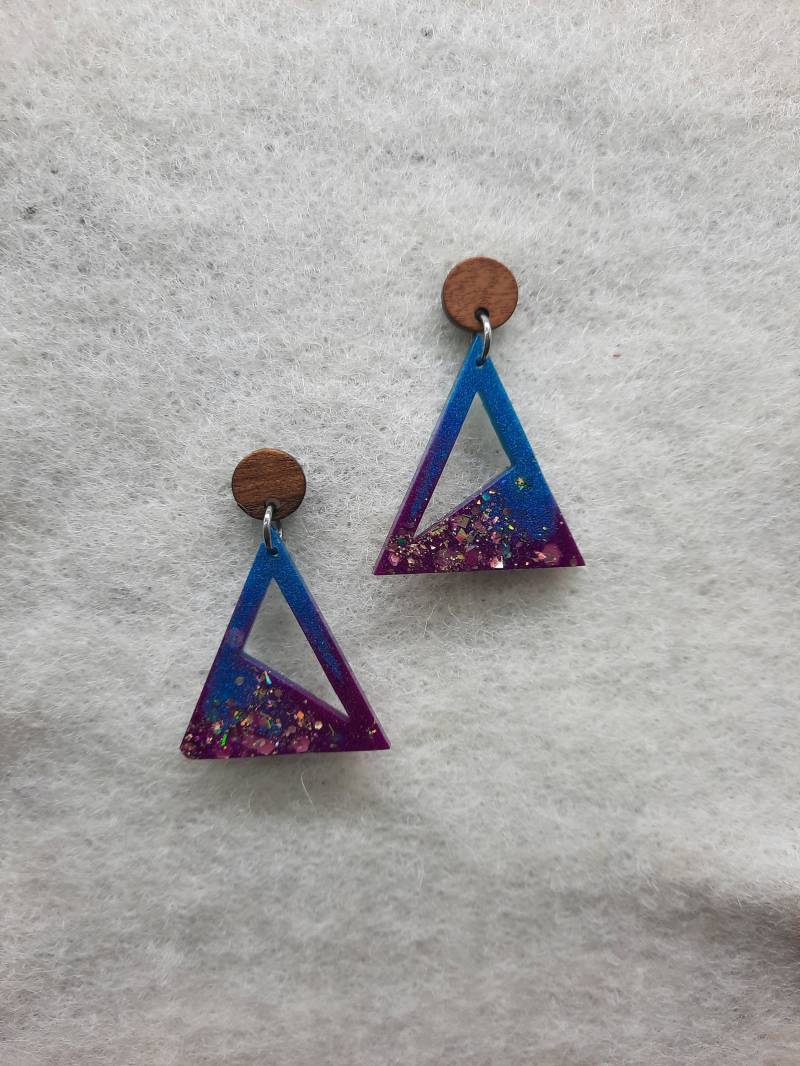 Sommerohrringe Blau Lila von VCKreativDesign