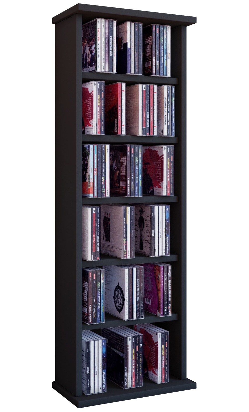 VCM Media-Regal "VCM CD Regal Holz CD Regal mit Platz für 150 CDs oder 65 DVDs oder 36-Videos Maße: H. 92 x B. 31 x T. 18 cm elegantes DVD Regal stehend Blu ray Regal fürs Wohnzimmer CD Regal Vostan" VCM Media-Regal "VCM CD Regal Holz CD Regal mit Platz für 150 CDs oder 65 DVDs oder 36-Videos Maße: H. 92 x B. 31 x T. 18 cm elegantes DVD Regal stehend Blu ray Regal fürs Wohnzimmer CD Regal Vostan" von VCM