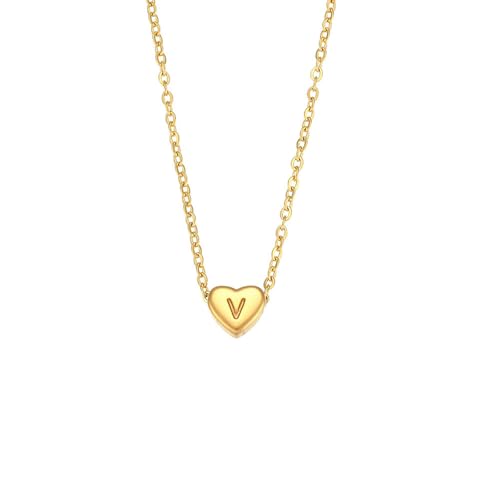 Koreanische Version von Pfirsich-Herzschmuck, exquisiter herzförmiger Buchstaben-Anhänger, Damen-Halskette, Liebesanhänger, Metall, Zirkonia Koreanische Version von Pfirsich-Herzschmuck, exquisiter herzförmiger Buchstaben-Anhänger, Damen-Halskette, Liebesanhänger, Metall, Zirkonia von VCODWCSJO