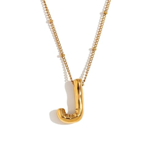 Niedliche Anhänger-Halskette, Party-Ballon-Buchstaben-Anhänger, Halskette, Mädchen, Geschenk, Schmuck, Metall, Zirkonia von VCODWCSJO