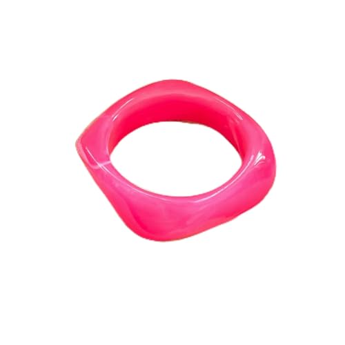 VCODWCSJO Geometrische Acryl-Manschetten-Armbänder für Frauen, breites Harz, einfache Armbänder, Schmuck, Harz, Harz von VCODWCSJO